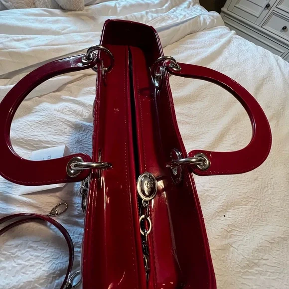 π― % Authentic Dior Red. Silver Hardware. - Picture 6 of 13